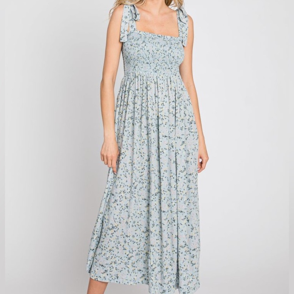 Summer Sundress Blue Floral